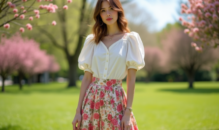 scoriloturism.ro | Cum să porți fustele cu imprimeuri florale pentru un look retro